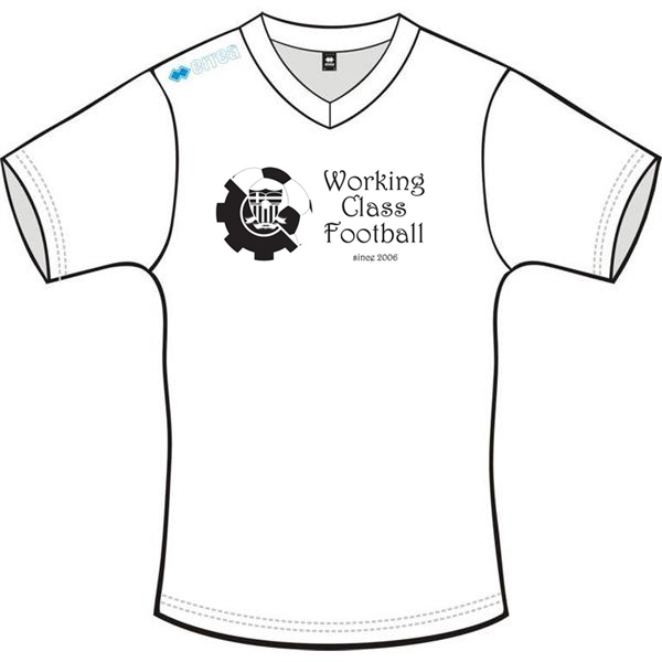 Working Class Football auf dem Dynamo-Fanshirt im Detail
